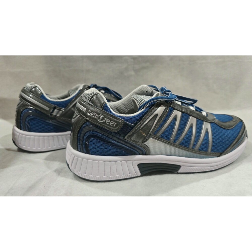 Orthofeet Sprint 674 Men's  Size 11.5 Wide 2E Blue Tie-Less Orthopedic Sneaker